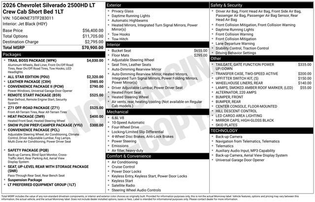 2026 Chevrolet Silverado 2500 HD LT