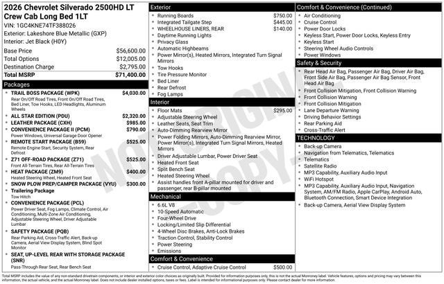 2026 Chevrolet Silverado 2500 HD LT