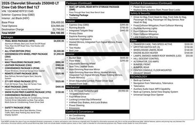 2026 Chevrolet Silverado 2500 HD LT