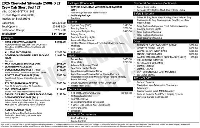 2026 Chevrolet Silverado 2500 HD LT