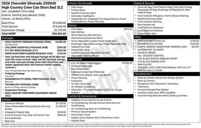 2026 Chevrolet Silverado 2500 HD High Country