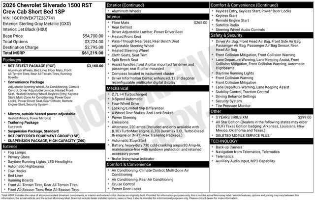 2026 Chevrolet Silverado 1500 RST