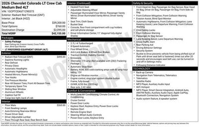 2026 Chevrolet Colorado LT
