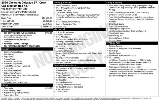 2026 Chevrolet Colorado Z71
