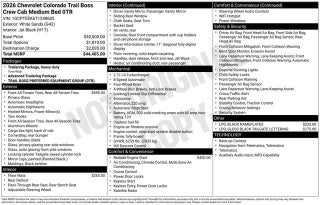2026 Chevrolet Colorado Trail Boss
