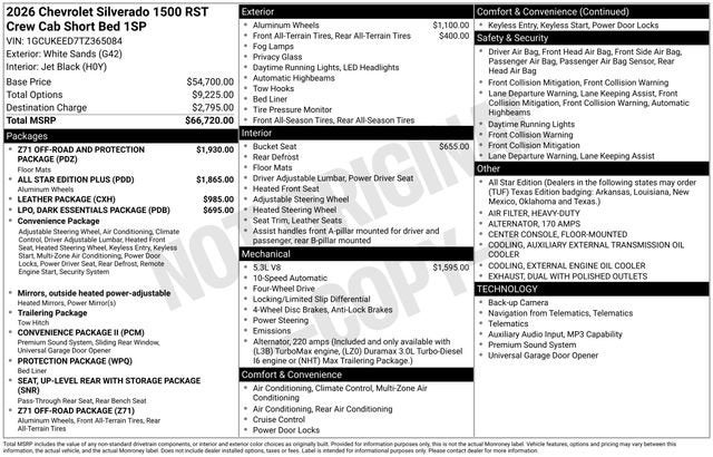 2026 Chevrolet Silverado 1500 RST