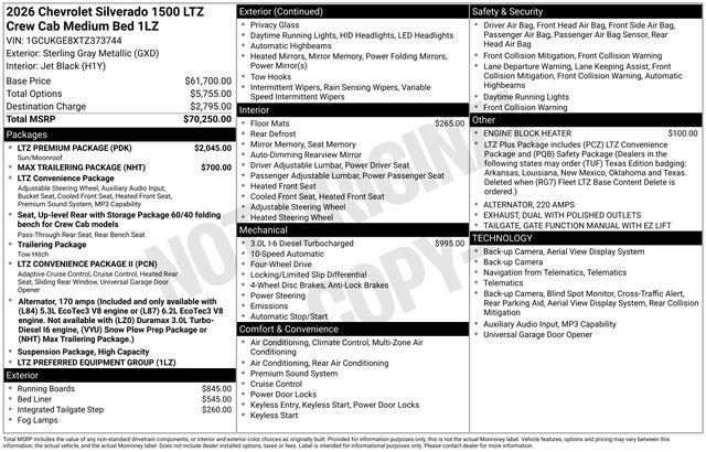 2026 Chevrolet Silverado 1500 LTZ