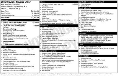 2026 Chevrolet Traverse LT