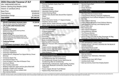 2026 Chevrolet Traverse LT