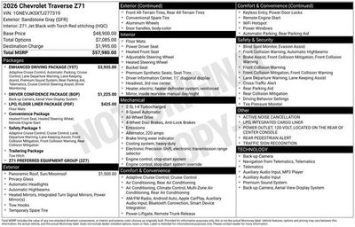 2026 Chevrolet Traverse Z71