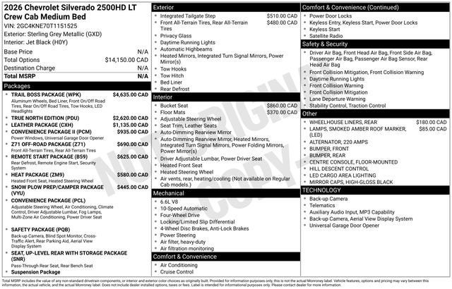 2026 Chevrolet Silverado 2500 HD LT