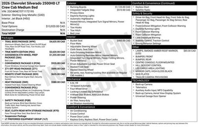 2026 Chevrolet Silverado 2500 HD LT
