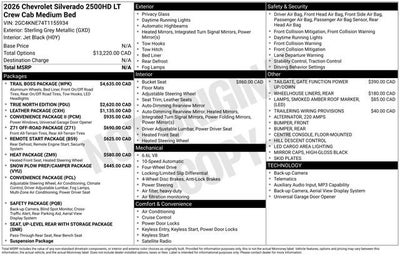 2026 Chevrolet Silverado 2500 HD LT