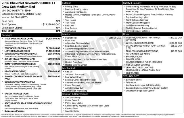 2026 Chevrolet Silverado 2500 HD LT