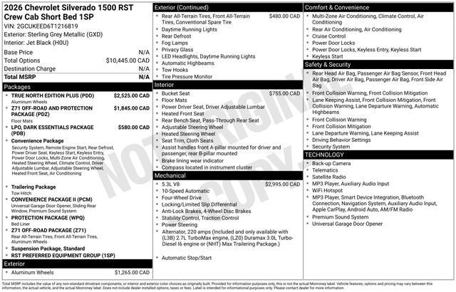2026 Chevrolet Silverado 1500 RST