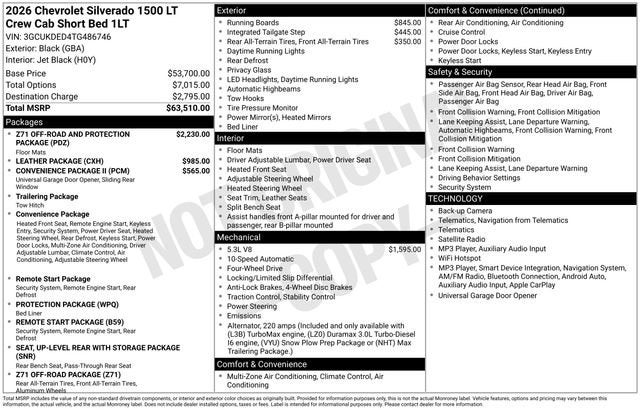 2026 Chevrolet Silverado 1500 LT