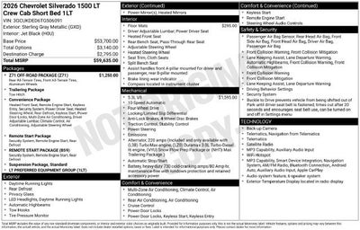 2026 Chevrolet Silverado 1500 LT