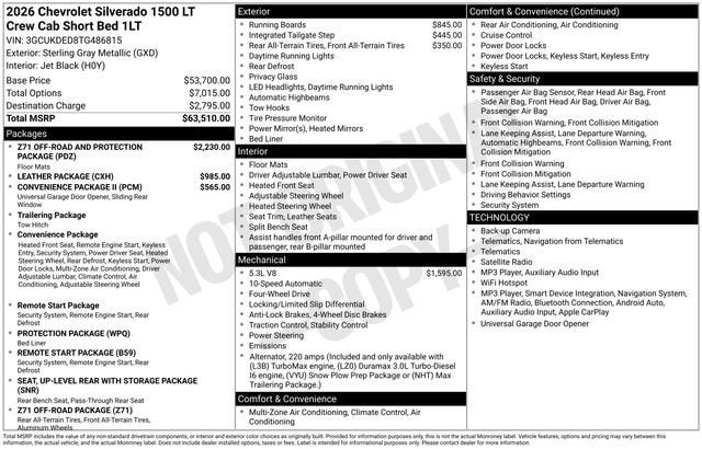 2026 Chevrolet Silverado 1500 LT