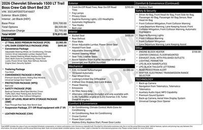 2026 Chevrolet Silverado 1500 LT Trail Boss