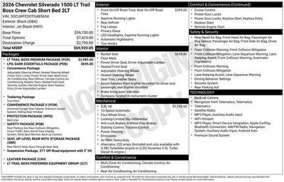 2026 Chevrolet Silverado 1500 LT Trail Boss