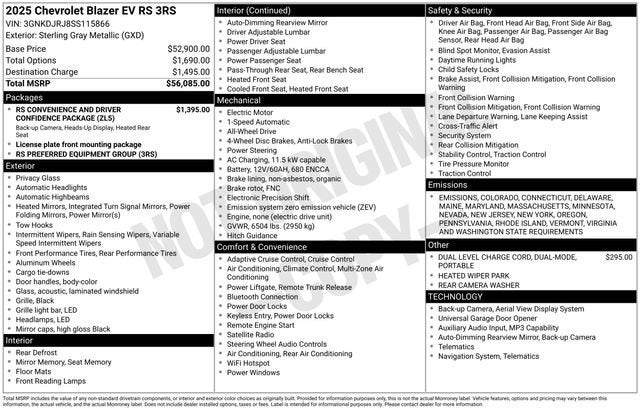 2025 Chevrolet Blazer EV RS