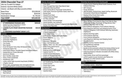 2026 Chevrolet Trax LT