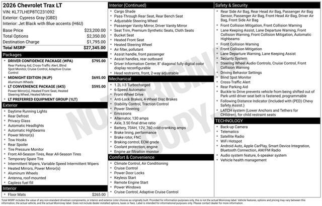 2026 Chevrolet Trax LT