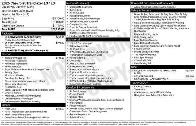 2026 Chevrolet Trailblazer LS