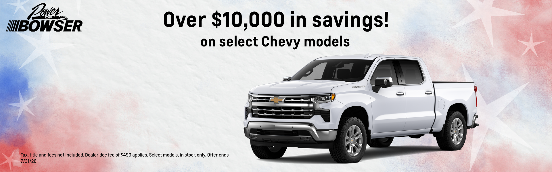 2026 Chevrolet model savings